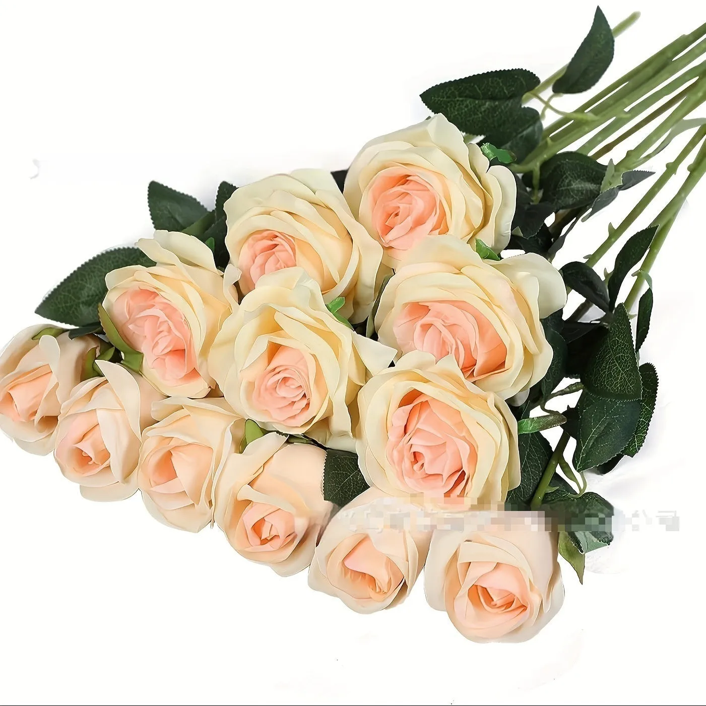 Single stem silk rose artificial flower in various colours for wedding home decor, 15g weight