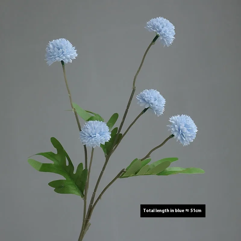 Five-head dandelion chrysanthemum silk flower ornament in multiple colour options