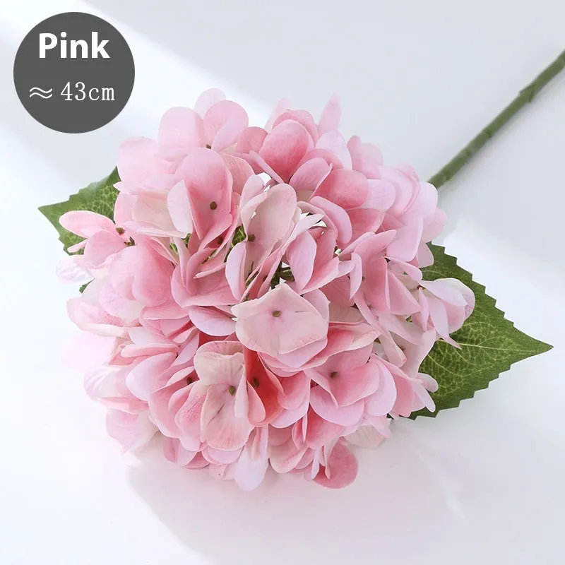 Simulated pincushion filming prop in white silk flower decoration, 43cm height