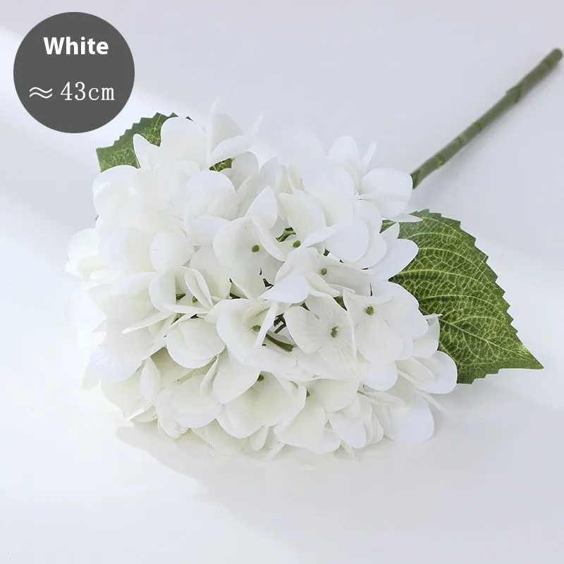Simulated pincushion filming prop in white silk flower decoration, 43cm height