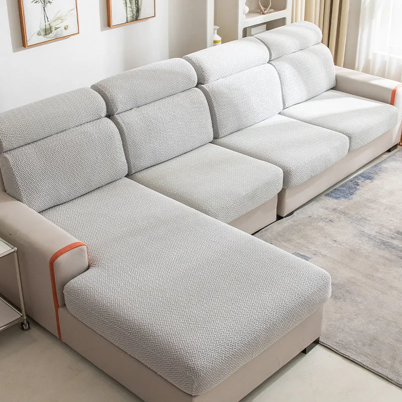 Home fashion polyester stretch sofa cover in fruit green colour for backer cushion furniture protection
