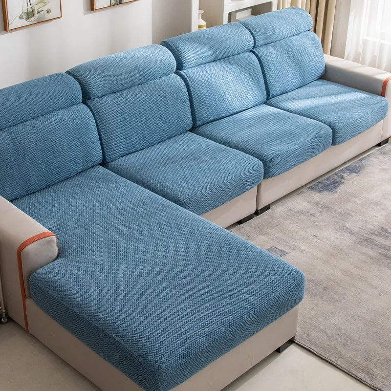 Home fashion polyester stretch sofa cover in fruit green colour for backer cushion furniture protection