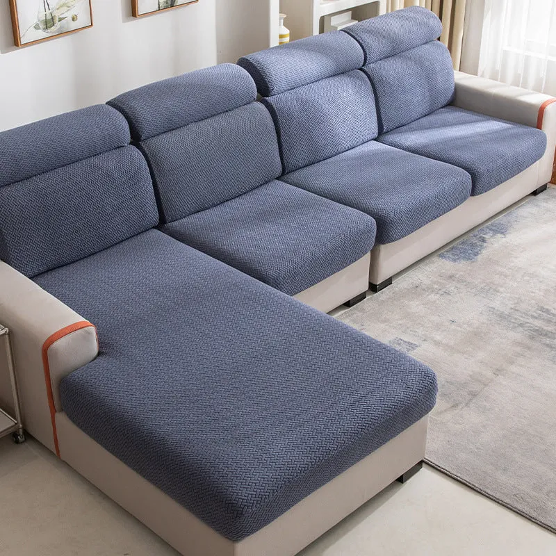Home fashion polyester stretch sofa cover in fruit green colour for backer cushion furniture protection