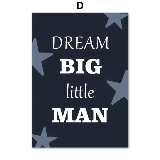 Cartoon ball sports canvas poster with football basketball baseball for children bedroom wall decor