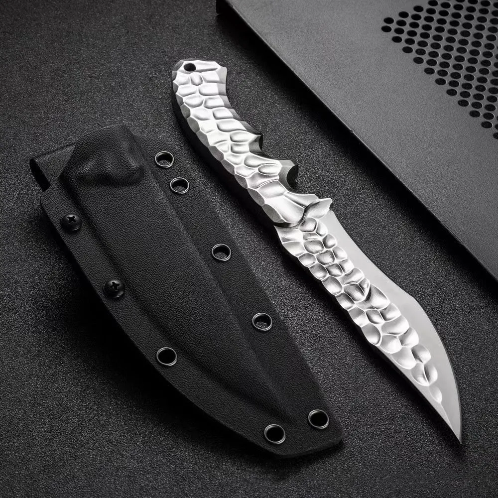 Cold Ice survival knife with 5CR13 steel blade 140mm and one-piece keel handle