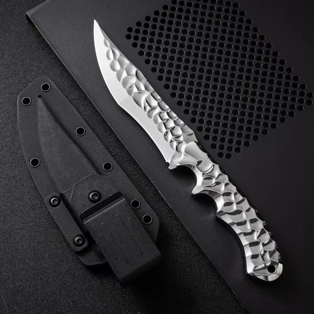 Cold Ice survival knife with 5CR13 steel blade 140mm and one-piece keel handle