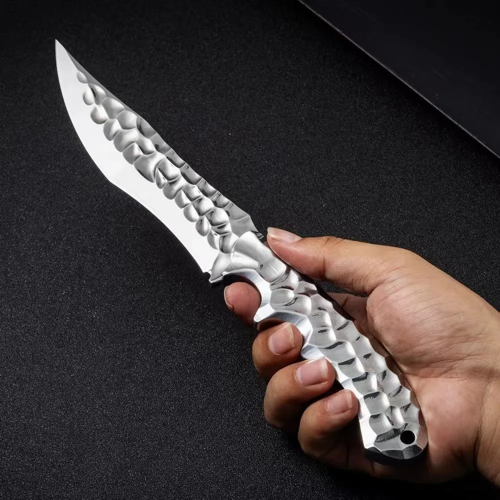 Cold Ice survival knife with 5CR13 steel blade 140mm and one-piece keel handle