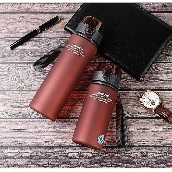 Cassino Student Cup portable sports cup with lanyard in Elegant Gray, 560ml