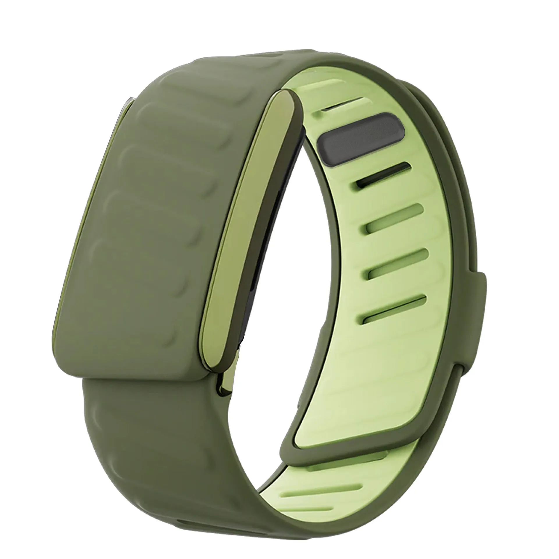 Whoop 50 One Peak wristband replacement strap in green MG colour for fitness use