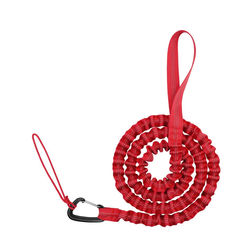 Metal bicycle hand holding rope for parent-child mountain bike pull in free size, available in red