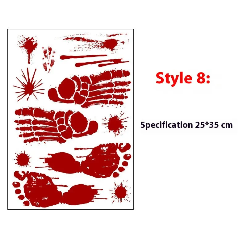 Hot Blood handprint wall sticker decoration PVC 25x35cm with style options