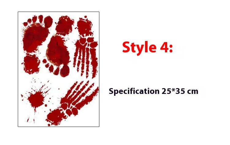 Hot Blood handprint wall sticker decoration PVC 25x35cm with style options