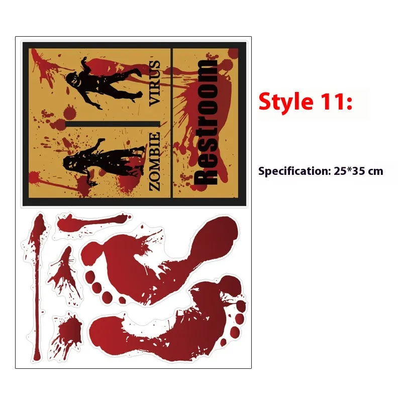 Hot Blood handprint wall sticker decoration PVC 25x35cm with style options