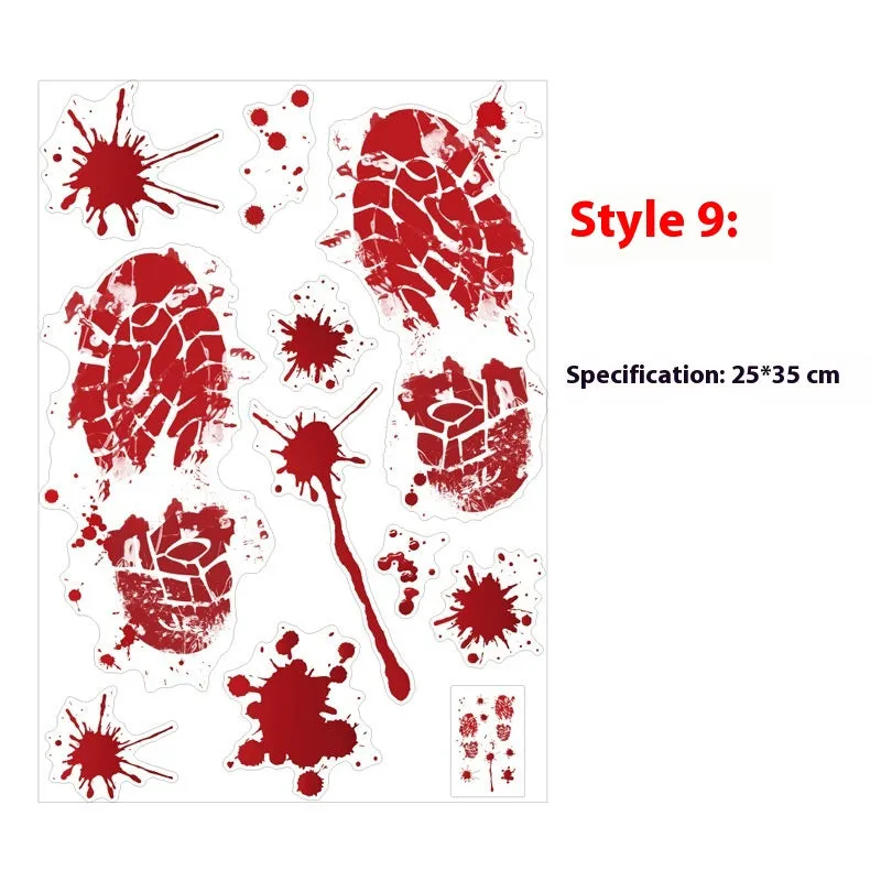 Hot Blood handprint wall sticker decoration PVC 25x35cm with style options