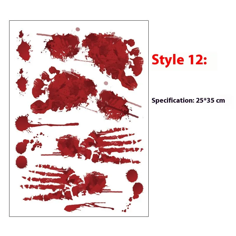 Hot Blood handprint wall sticker decoration PVC 25x35cm with style options