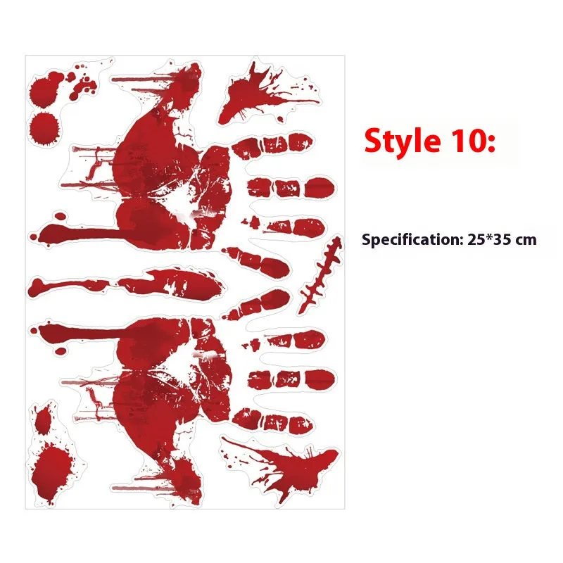 Hot Blood handprint wall sticker decoration PVC 25x35cm with style options