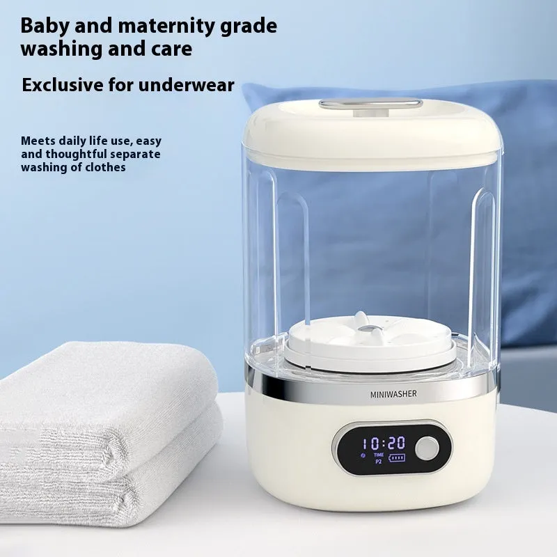 Portable white automatic cleaning machine with resin body and Type-C charging port