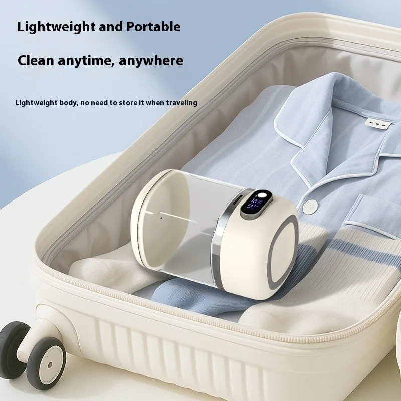 Portable white automatic cleaning machine with resin body and Type-C charging port