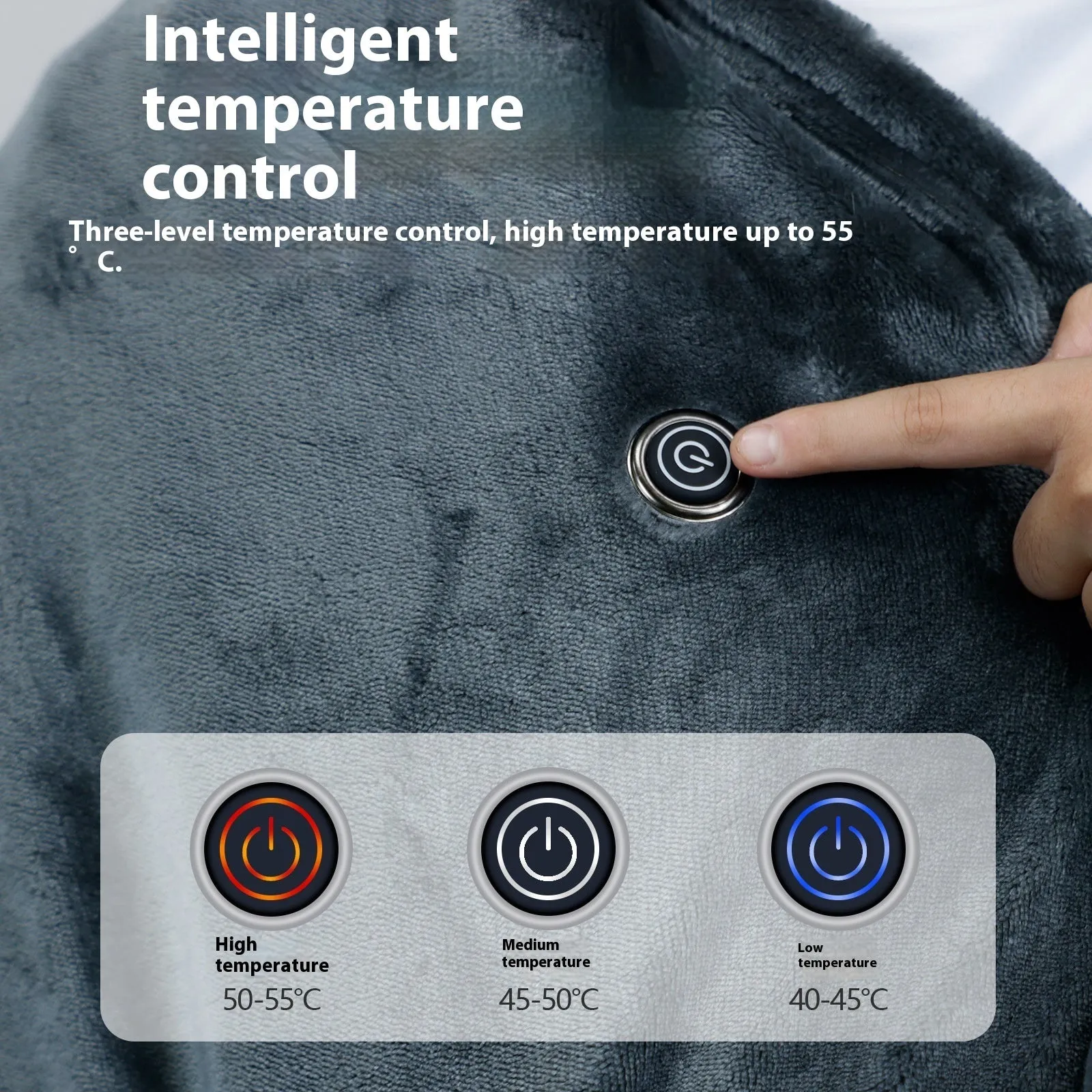 Single person USB electric blanket in multifunctional width for office desk use