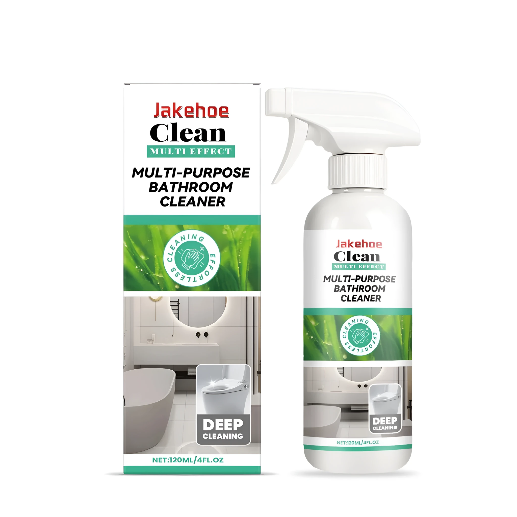 Multi purpose bathroom cleaning and descaling agent 120ml bottle for limescale removal