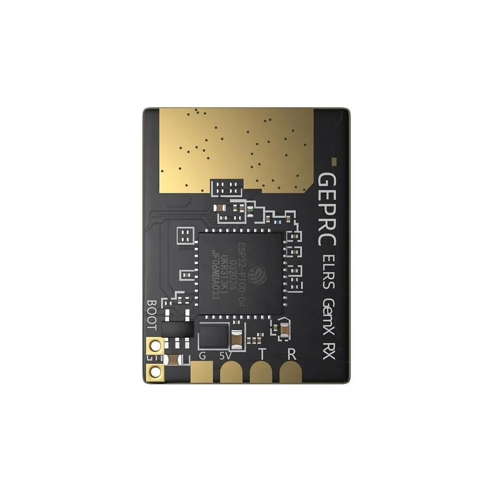 ELRS 915M 2.4G dual-frequency FPV drone receiver with two T-shaped antennas and installation accessories.