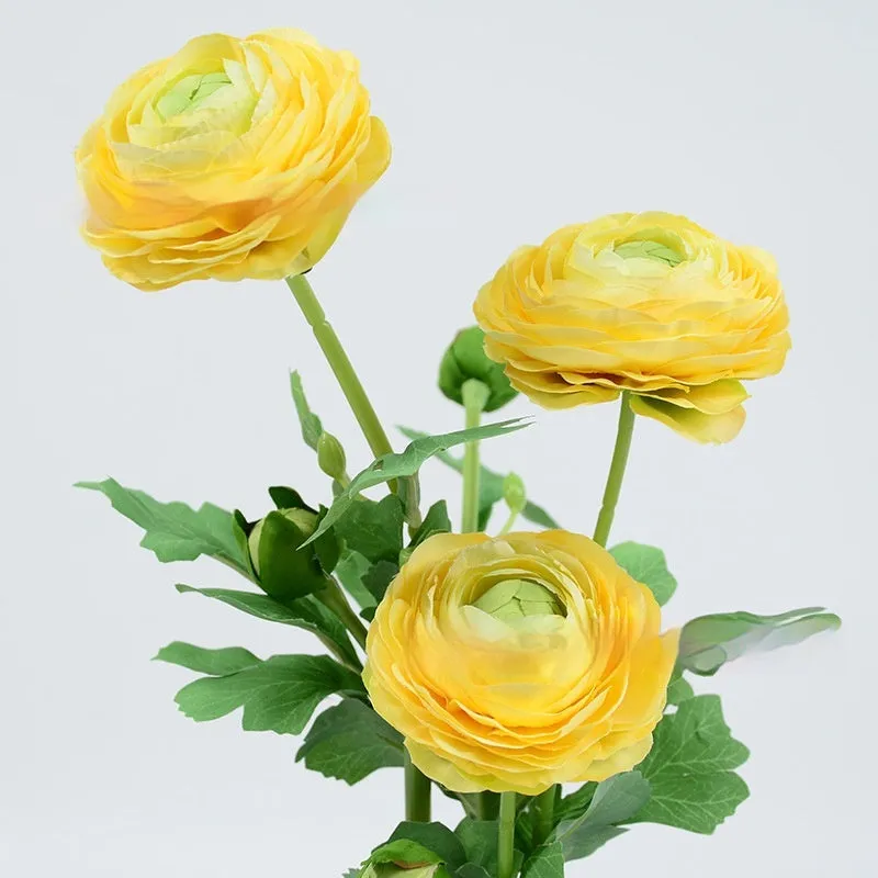 Artificial silk peony single stem simulation flower in milky white for wedding decoration or photography prop