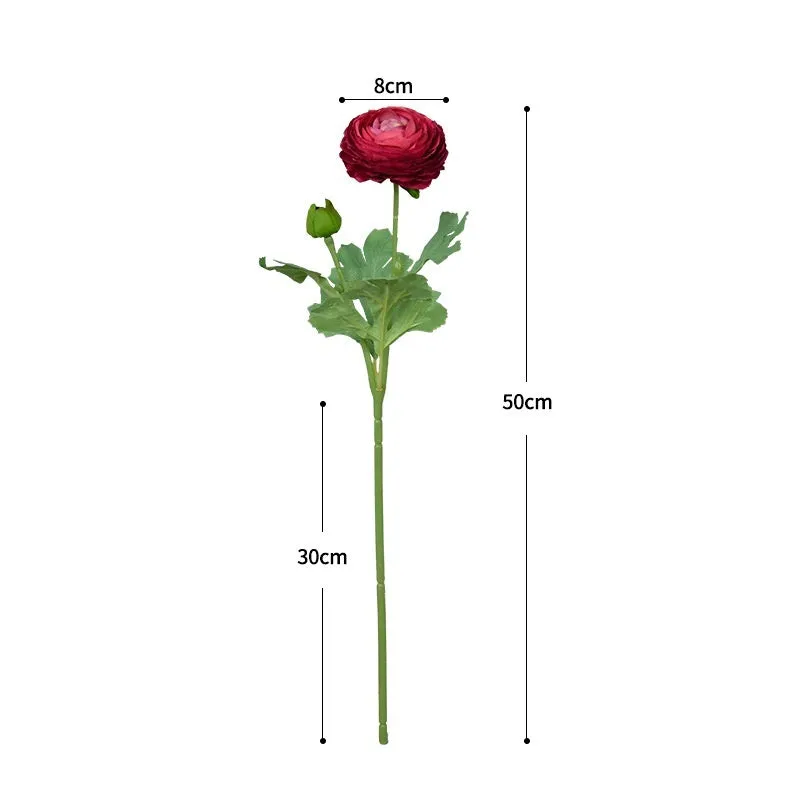 Artificial silk peony single stem simulation flower in milky white for wedding decoration or photography prop