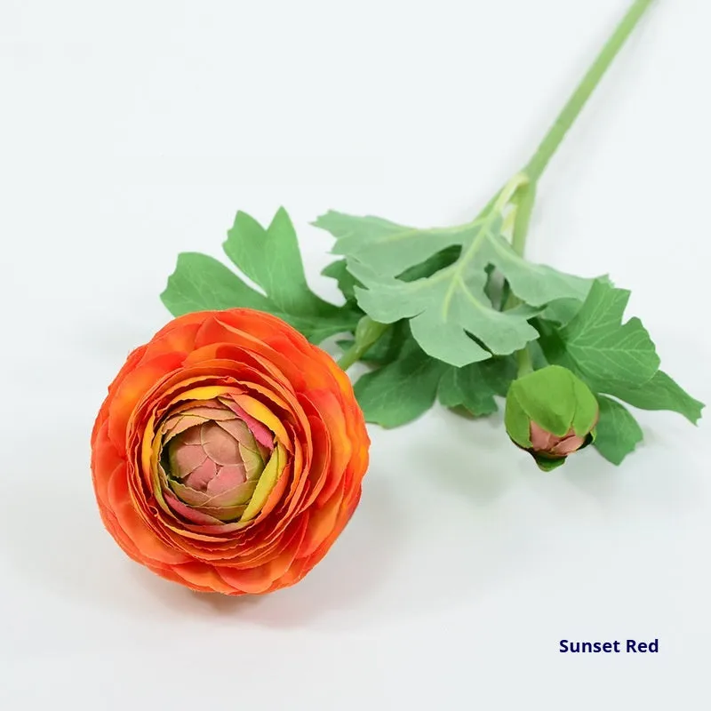 Artificial silk peony single stem simulation flower in milky white for wedding decoration or photography prop