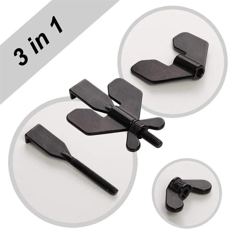 304 stainless steel portable door lock with thread installation for hotel and travel security