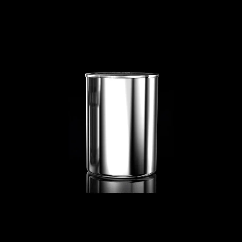 Smart hot and cold car cup in purple gold with aluminium interior and US plug adapter, 166mm height