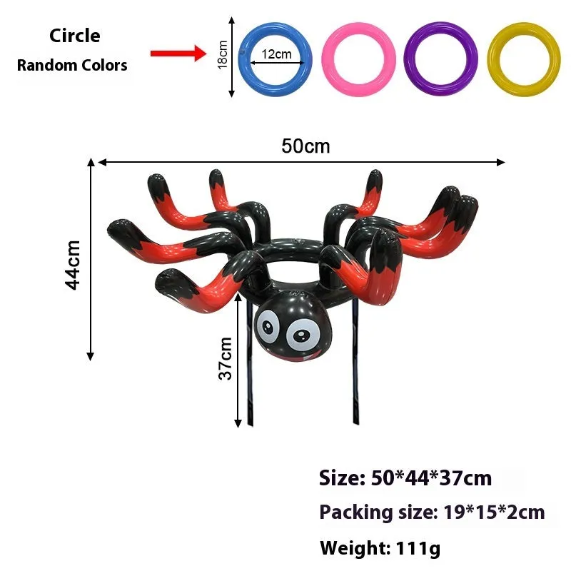 Ghost Festival inflatable octopus ferrule PVC throwing toy in multiple colourful designs.