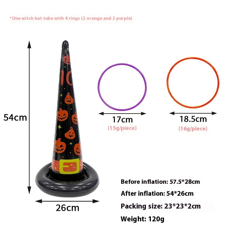 Ghost Festival inflatable octopus ferrule PVC throwing toy in multiple colourful designs.
