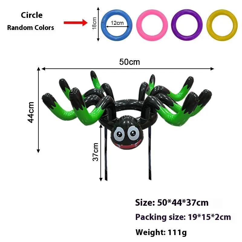 Ghost Festival inflatable octopus ferrule PVC throwing toy in multiple colourful designs.