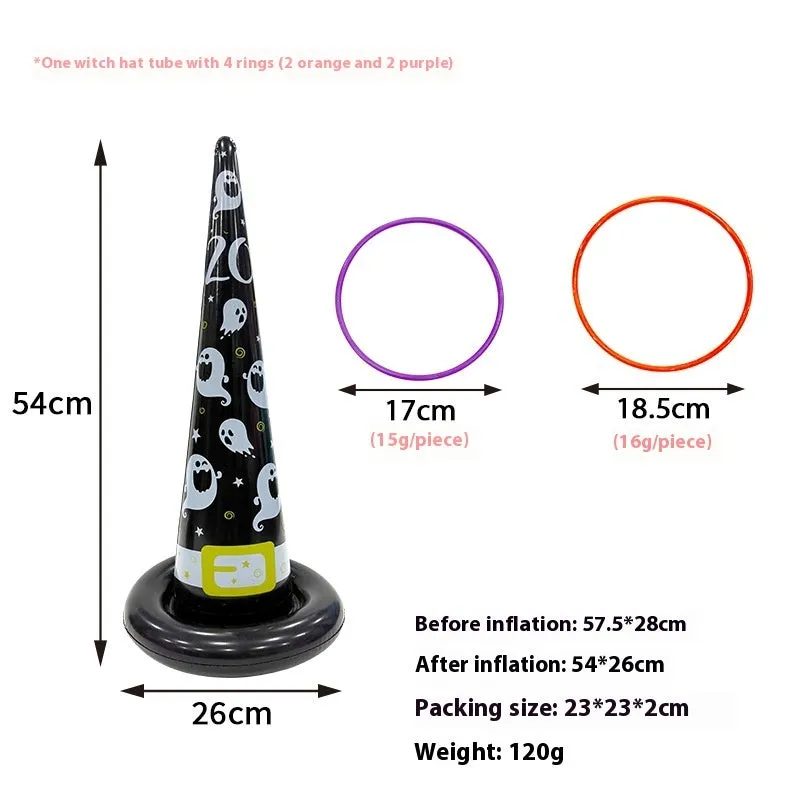 Ghost Festival inflatable octopus ferrule PVC throwing toy in multiple colourful designs.