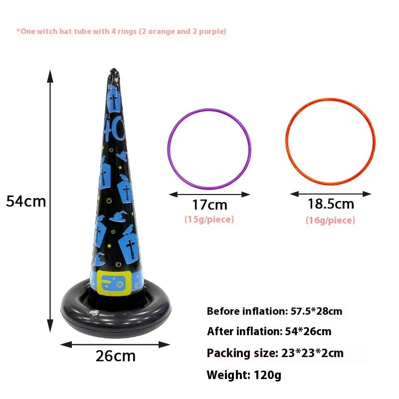 Ghost Festival inflatable octopus ferrule PVC throwing toy in multiple colourful designs.