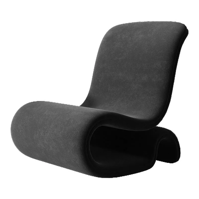 Simple design single sofa chair with metal frame and flannelette upholstery, size 66cm by 78cm by 100cm
