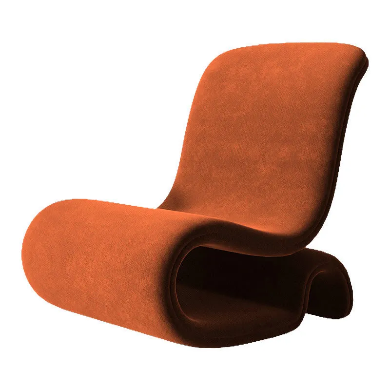 Simple design single sofa chair with metal frame and flannelette upholstery, size 66cm by 78cm by 100cm