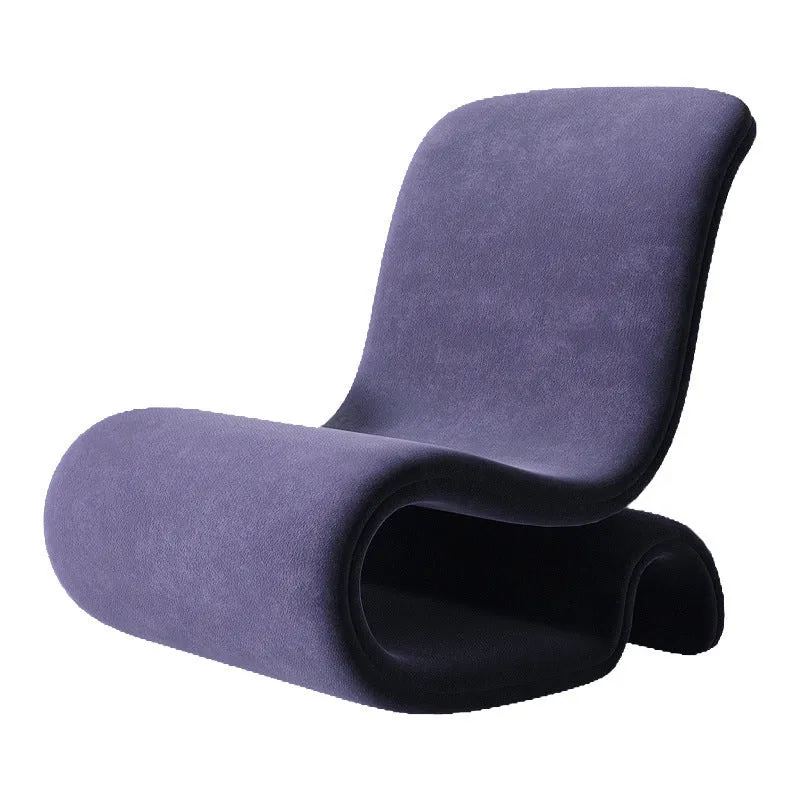 Simple design single sofa chair with metal frame and flannelette upholstery, size 66cm by 78cm by 100cm