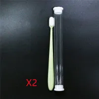 Micron soft manual toothbrush with 20000 bristles, ABS handle, compact 18.5cm design