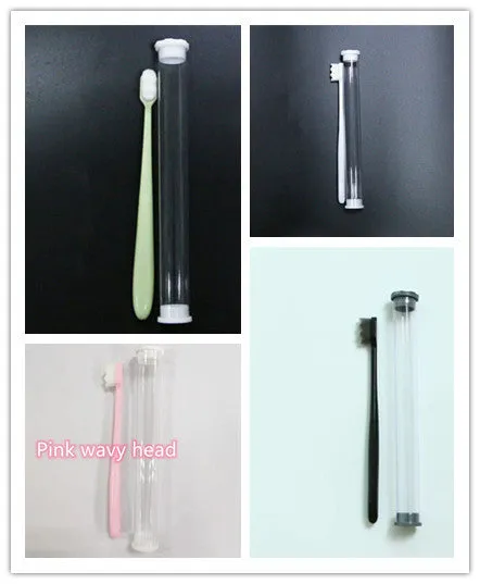 Micron soft manual toothbrush with 20000 bristles, ABS handle, compact 18.5cm design
