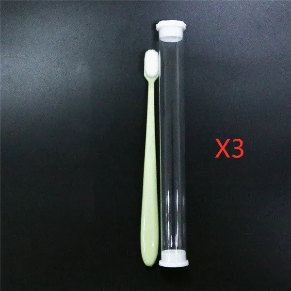 Micron soft manual toothbrush with 20000 bristles, ABS handle, compact 18.5cm design