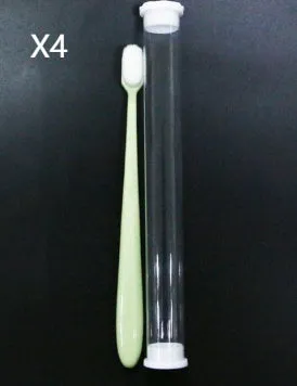 Micron soft manual toothbrush with 20000 bristles, ABS handle, compact 18.5cm design