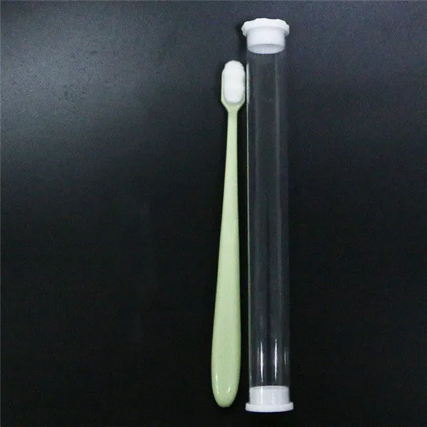 Micron soft manual toothbrush with 20000 bristles, ABS handle, compact 18.5cm design