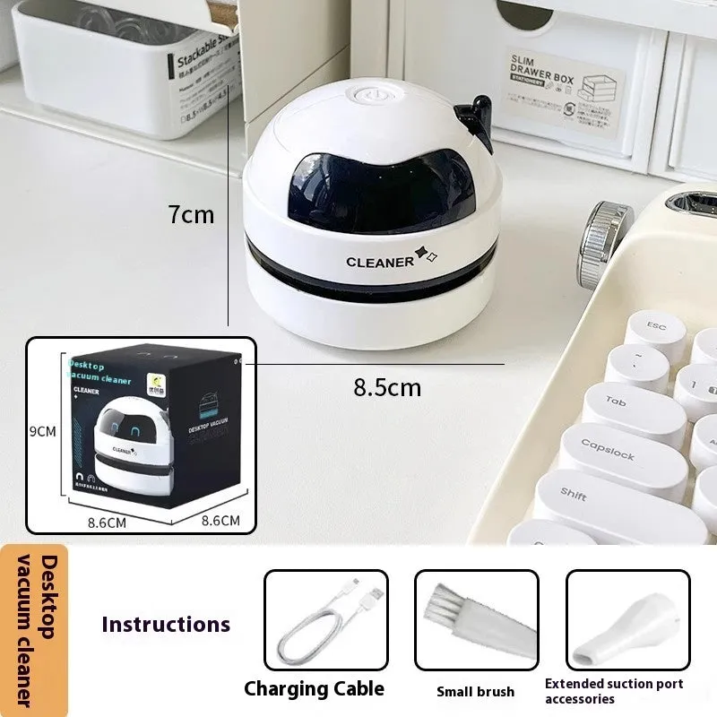 Handheld USB desktop vacuum cleaner in assorted colours for keyboard and desk cleaning