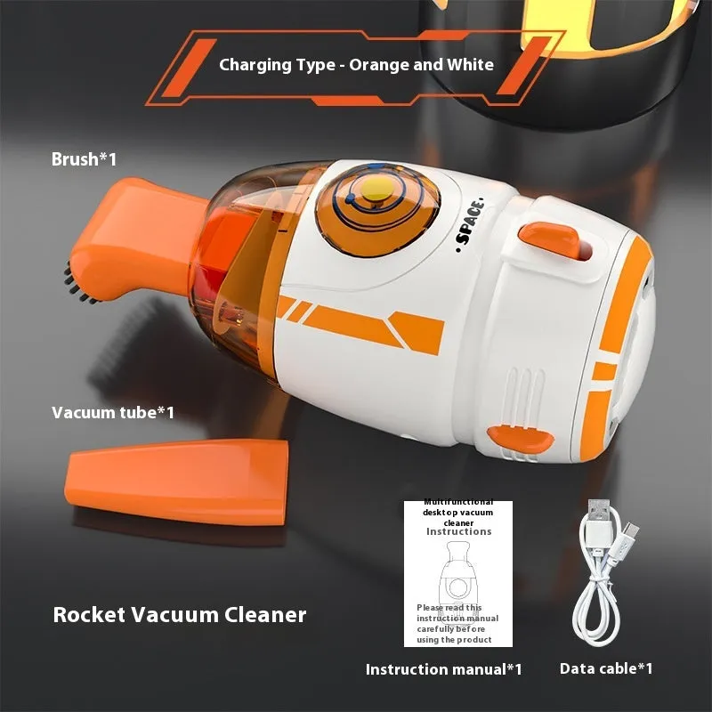 Handheld USB desktop vacuum cleaner in assorted colours for keyboard and desk cleaning