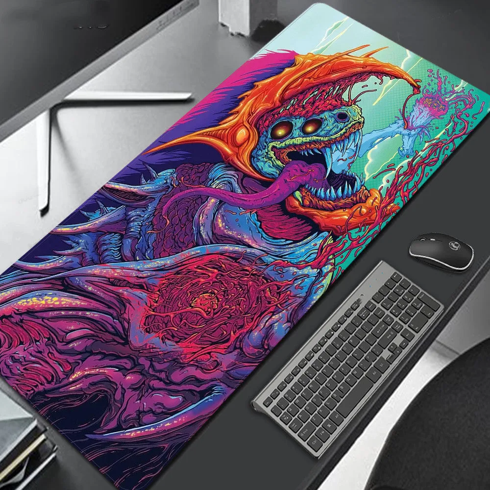 Lightweight rubber mouse pad with printed surface for gaming or desktop use, available in multiple sizes