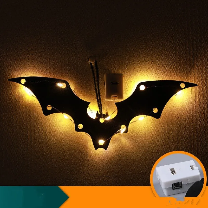 Halloween LED decorative light with luminescent spider design in abstract style for indoor use