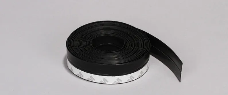 Flexible PVC wall corner protection tape in porcelain white, 3.8cm wide by 3.2m long