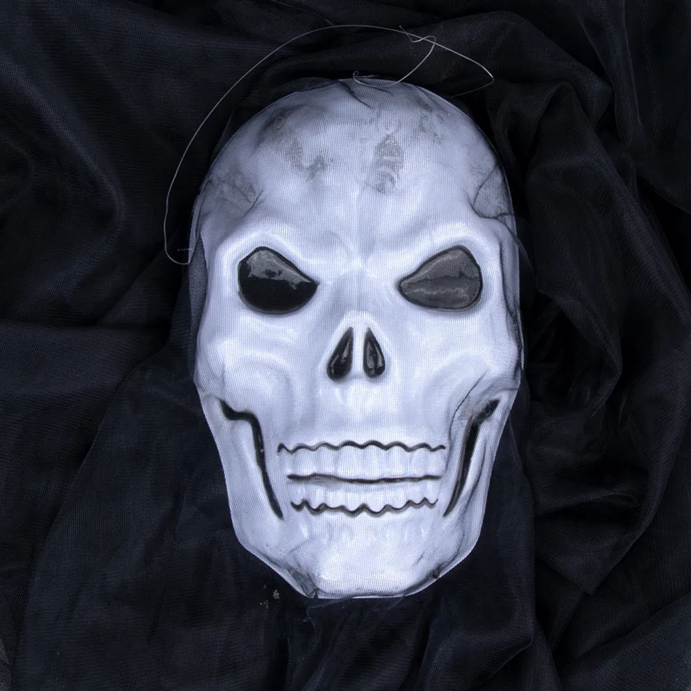 Halloween skull decoration hanging cloth corpse skull approximately 30x35cm with spooky pattern
