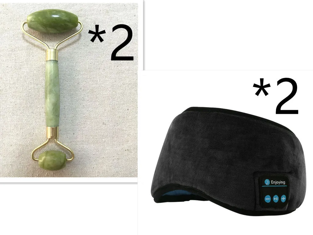 Wireless Bluetooth 5.0 sleeping eye mask with built-in earphones, grey or black velvet headband